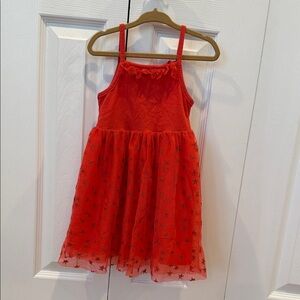 Cat & Jack Red Starry Kids Dress